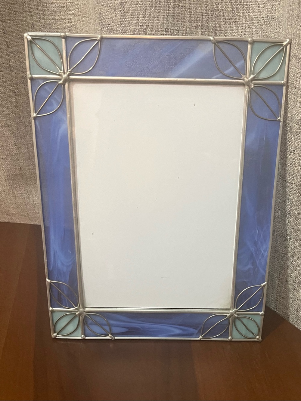 5x7 Stained Art  glass picture frame